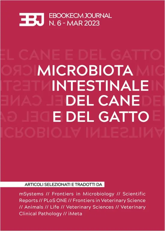 Copertina ebook ECM Ebookecm Journal n.6 - Microbiota Intestinale del Cane e del Gatto